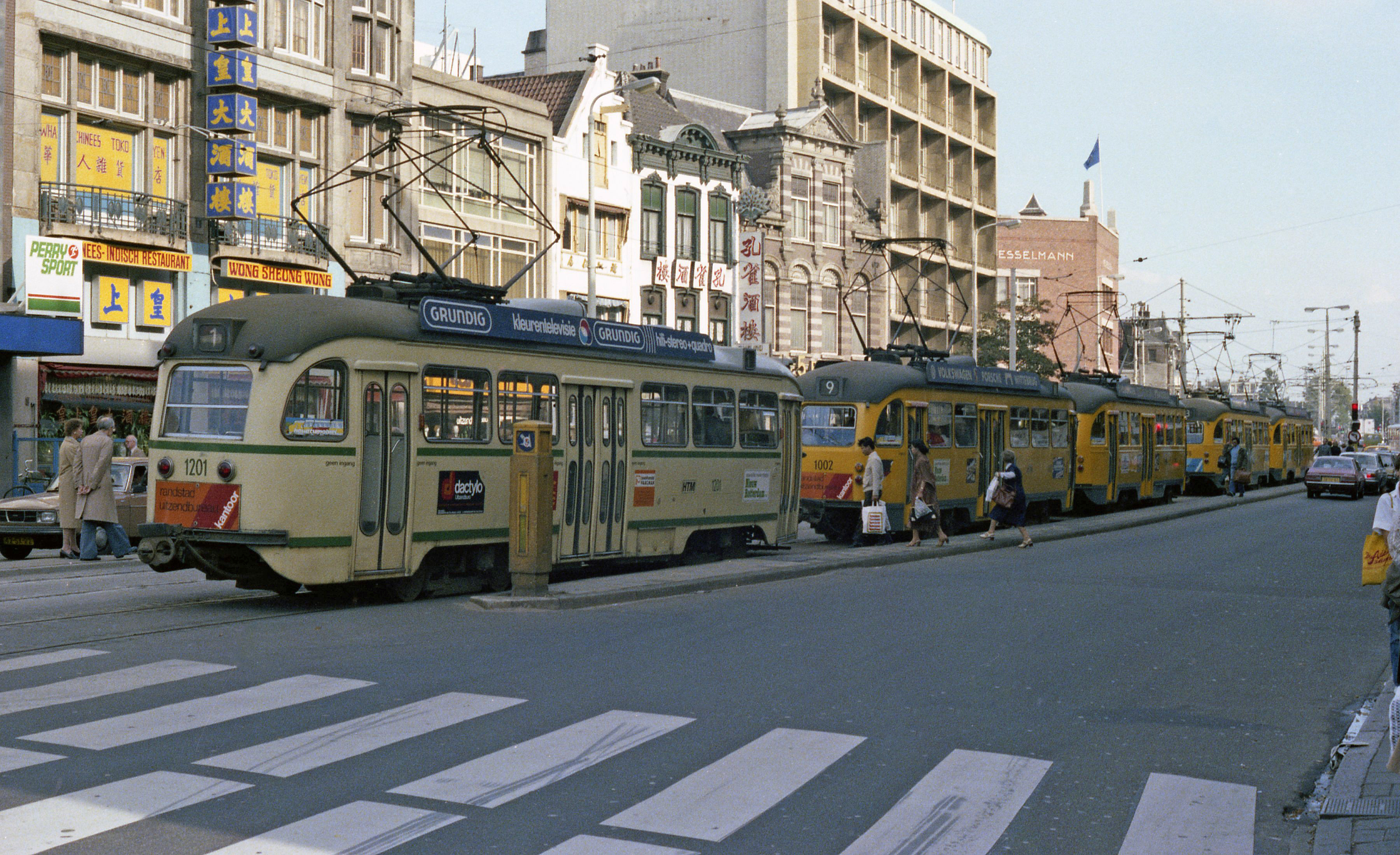 Oude tram van HTM