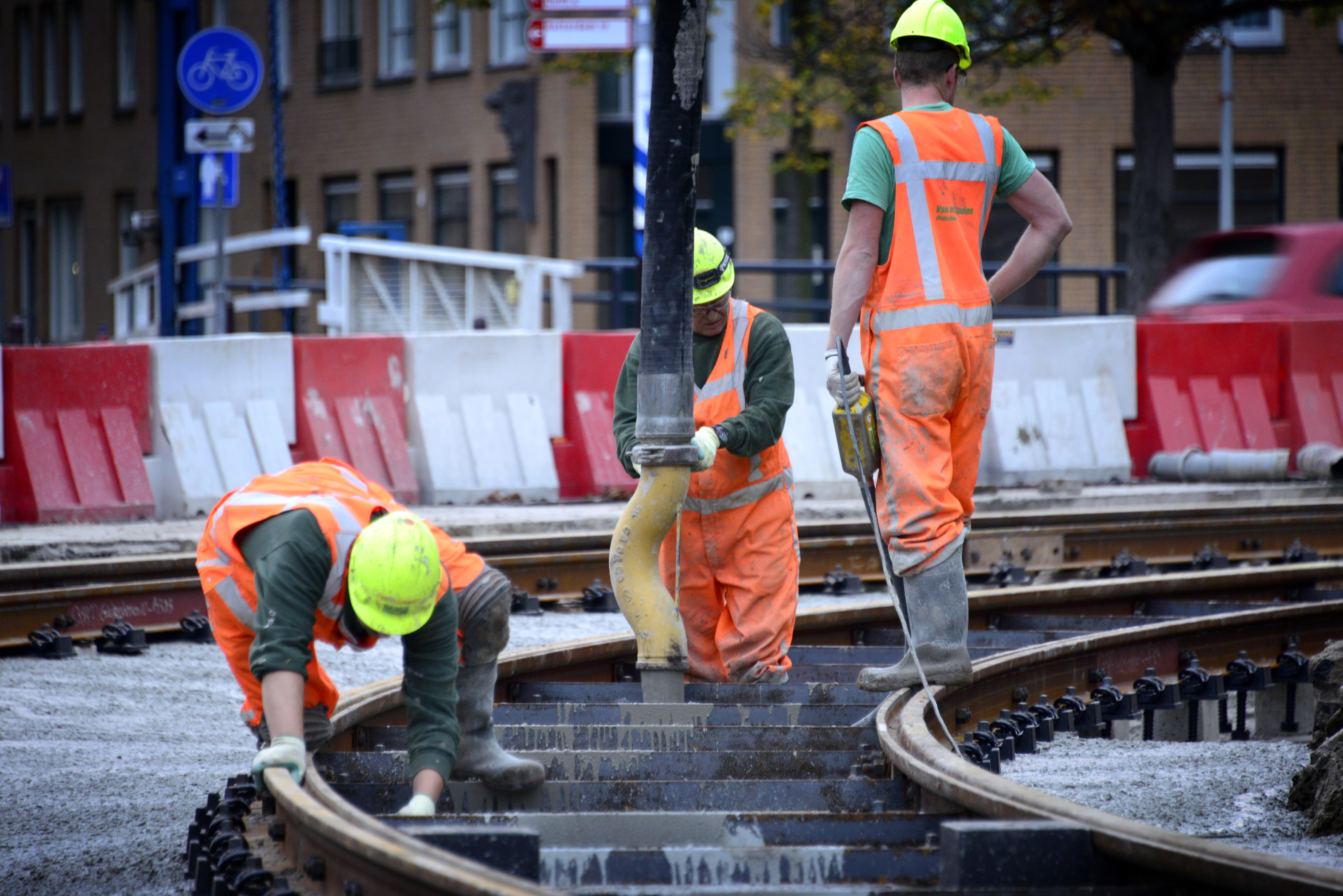 Tramspoor aanleg 